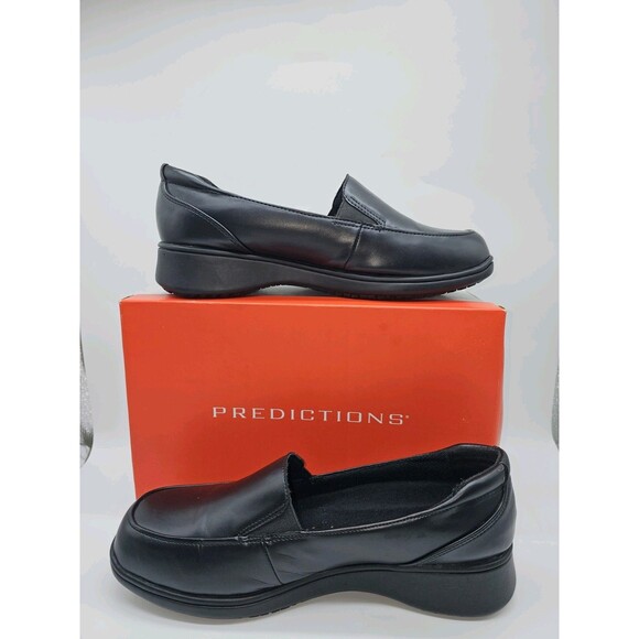 SafeTStep Black Non-Slip Work Shoes Women's 9M Loafers Uniform - Picture 3 of 10